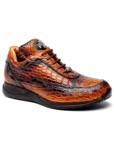 Mauri 8900/2 Alligator Sneakers Cognac Dirty Gold En savoir plus