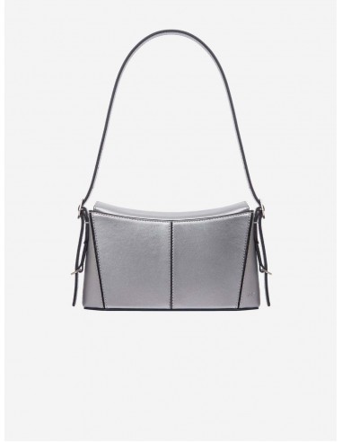 Kiara Women's Apple Leather Vegan Mini Bag | Silver paiement sécurisé