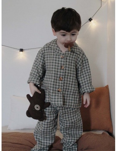 Zemeliukas Linen Kid's Pyjama Set | Multiple Colours Véritable concentré