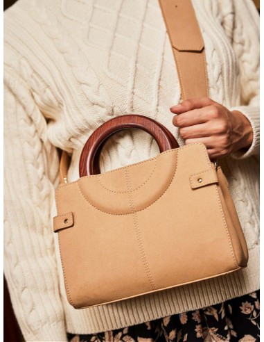 Micro Kayamb Vegan Leather Shoulder Bag | Latte Venez acheter