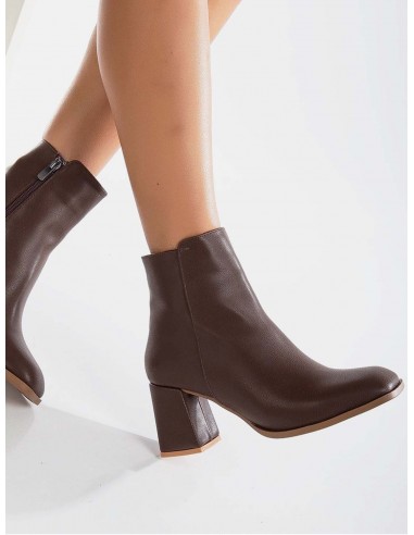 Nadine Vegan Leather Ankle Boots | Brown prix