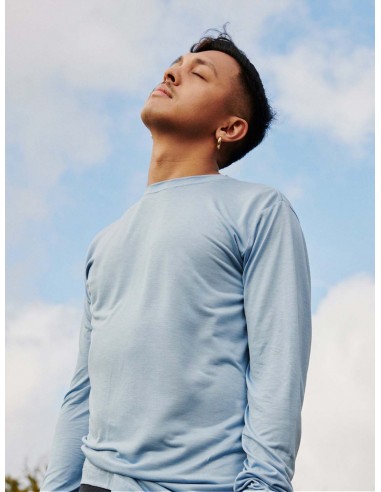 Lightweight Unisex Lenzing Long Sleeve T-Shirt | Powder Blue Profitez des Offres !