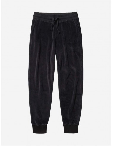 Organic Unisex  Velour Tracksuit Bottoms | Jet Black de pas cher