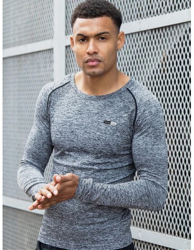 Vegan Men's Seamless Workout Top | Dark Grey Marl le des métaux précieux