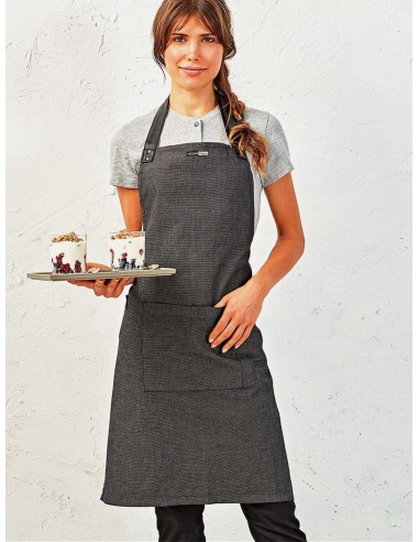 Vegan Oxford Bib Apron de pas cher