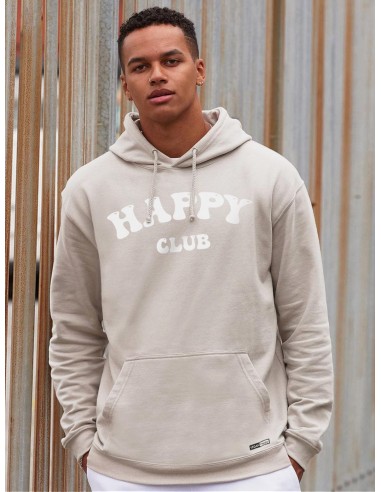 Vegan Men's 'Happy Club' College Hoodie | Multiple Colours en ligne des produits 