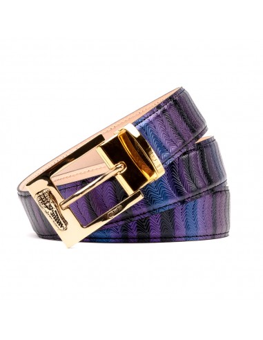 Mauri 0100/35 Balera fabric Belt Purple/ Blue/ Black store