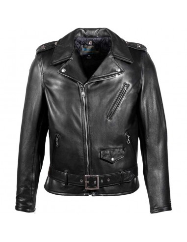 Schott NYC Mens 519 Perfecto Waxy Cowhide Motorcycle Jacket - Black acheter