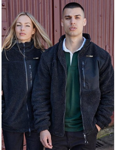 Vegan Unisex Front Row Recycled Sherpa Fleece Jacket | Multiple Colours plus qu'un jeu 