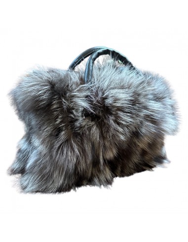 Volare Ladies Silver Fox Fur Handbag destockage