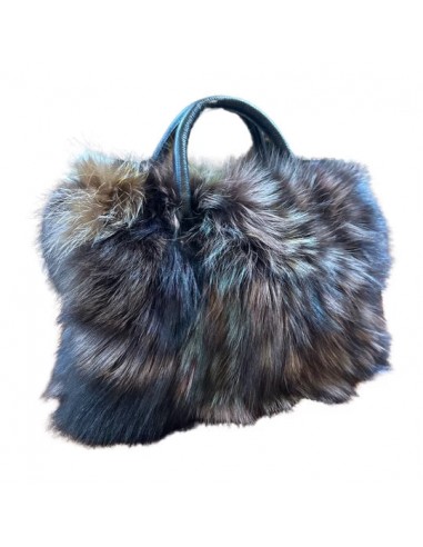 Volare Ladies Multi-Color Fox Fur Handbag votre restaurant rapide dans 