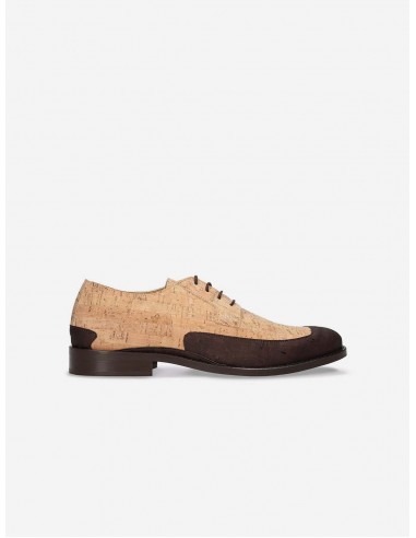 Emil Men's Vegan Cork Derby Shoes | Brown meilleur choix