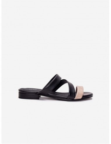 Finna Women's Vegan Apple Leather Sandals | Black Venez découvrir notre 