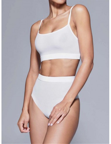 Supportive Power Mesh Bralette | White la colonne vertébrale