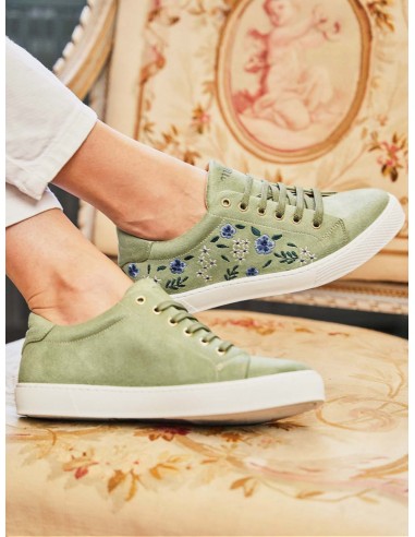 Virevolte Vegan Recycled Grain Suede Sneakers | Sage store