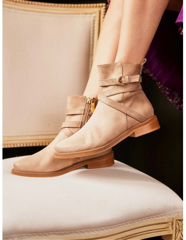 Shadow Vegan Suede Ankle Boots | Sand livraison et retour toujours gratuits