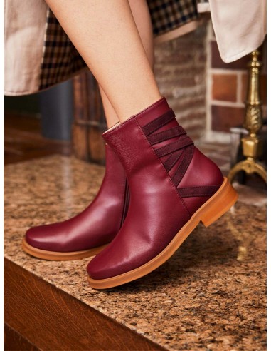 Catimini Vegan Leather Zip Ankle Boots | Bordeaux la chaussure