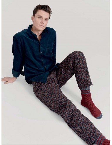 Bowie Men's Cotton Trousers | Batik Diamond de technologie