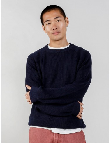 Fog Unisex Organic Cotton Jumper | Navy solde