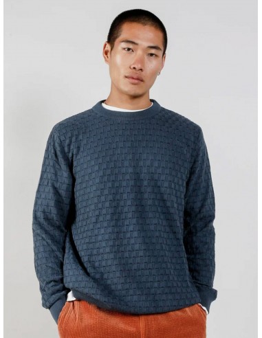 Liam Men's Organic Cotton Jumper | Teal Profitez des Offres !