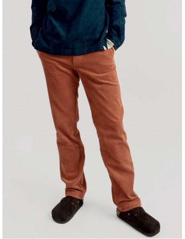 Andro Men's Organic Cotton Trousers | Terracotta prix