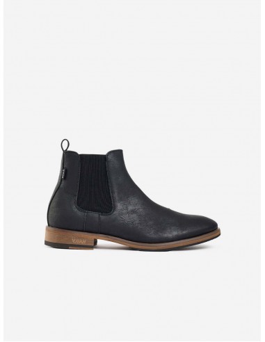 Cardamom Men's Vegan Leather Chelsea Boots | Black Les êtres humains sont 