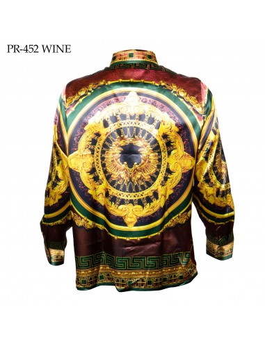 Prestige Wine Power Greek Key Button Up Shirt 2024