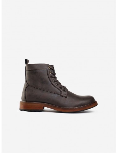 Arame Men's Vegan Leather Ankle Boots | Brown une grave pollution 