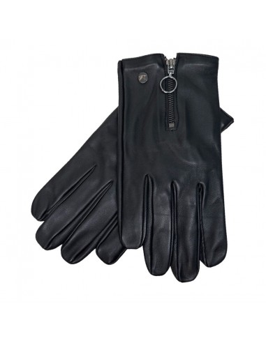 Kashani Black Lambskin Leather Gloves chez Cornerstreet bien 