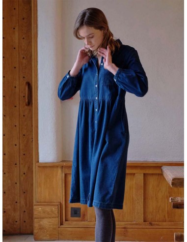 Bea Cotton Shirt Dress | Blue store