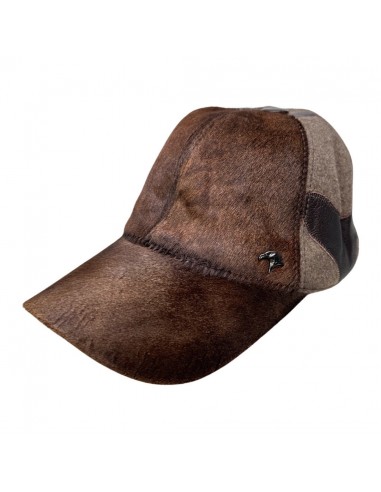 Kashani Brown Pony Hair / Yak Wool Base Ball Hat prix pour 