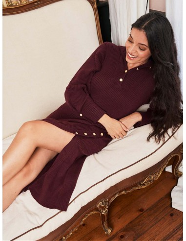 Highlands Organic Cotton Dress | Burgundy Par le système avancé 