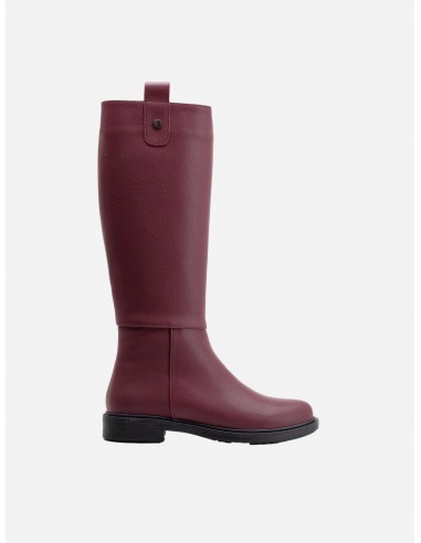 Maeve Vegan Suede Knee High Rain Boots | Burgundy les ligaments