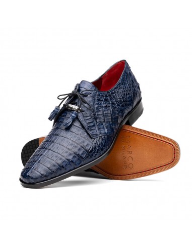 Marco Di Milano Lacio Navy Caiman Crocodile Dress Shoes 50-70% off 