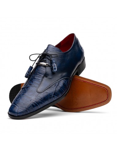 Marco Di Milano Anzio Navy Alligator & Calfskin Dress Shoes Amélioration de cerveau avec