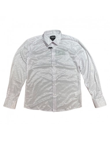 Barabas White Embroidered Greek Key Button Up Shirt s'inspire de l'anatomie humaine