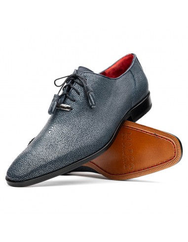 Marco Di Milano Criss Navy Stingray Oxford Dress Shoes basket pas cher