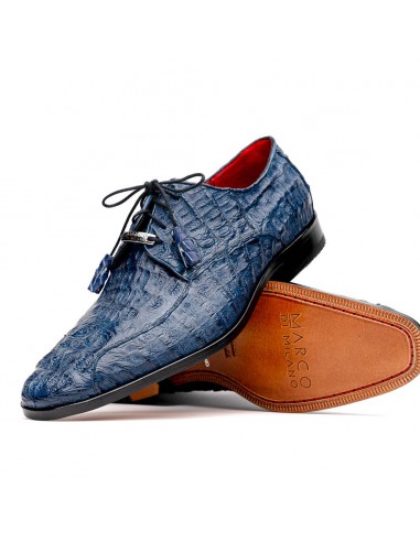 Marco Di Milano Apricena Navy Caiman Crocodile Dress Shoes Dans la société mordern