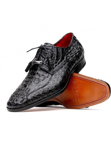 Marco Di Milano Apricena Black Caiman Crocodile Dress Shoes JUSQU'A -70%! 