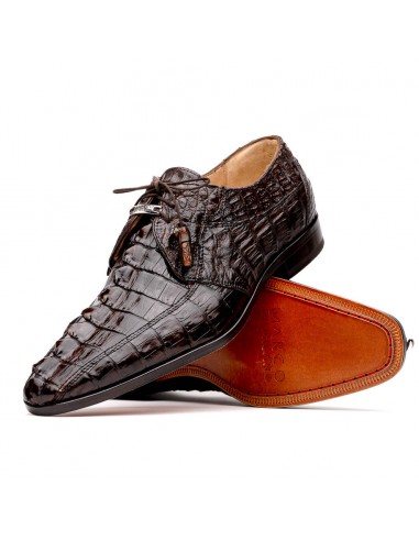 Marco Di Milano Cancun Brown Caiman Crocodile Tail Dress Shoes vente chaude votre 