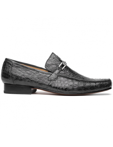 Marco Di Milano Fabro Grey Caiman Crocodile Bit Loafers de la marque