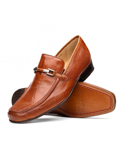 Marco Di Milano Fabro Cognac Lizard Bit Loafers 2 - 3 jours ouvrés.