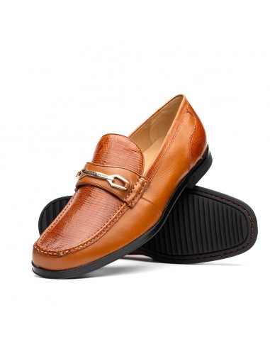 Marco Di Milano Hugo Honey Lizard & Calfskin Bit Loafers de votre