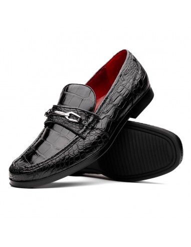 Marco Di Milano Hugo Black Alligator Bit Loafers ou a consommer sur place