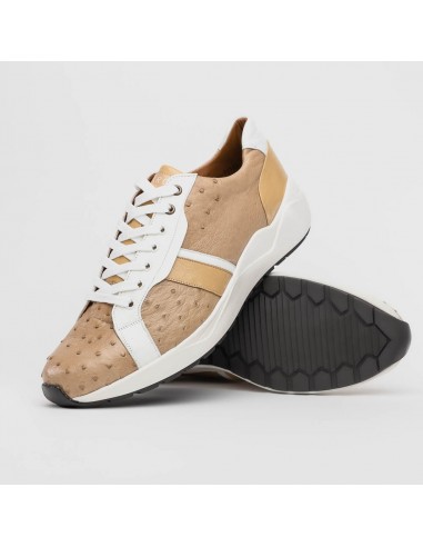 Marco Di Milano Lyon II Orix / White Ostrich Quill & Calfskin Sneakers JUSQU'A -70%! 