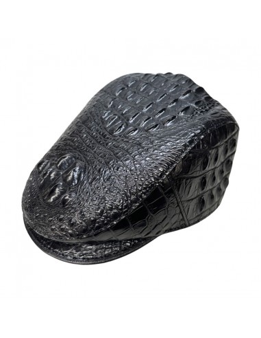 Kashani Black Hornback Alligator Herringbone Cap Fin de série