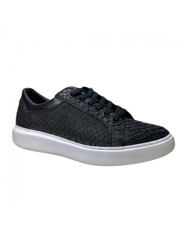 Los Altos Black Python Low Top Sneakers 50-70% off 