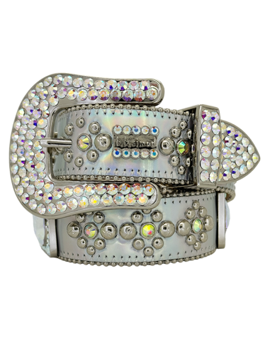 b.b. Simon Silver Hologram Crystal Belt de l' environnement