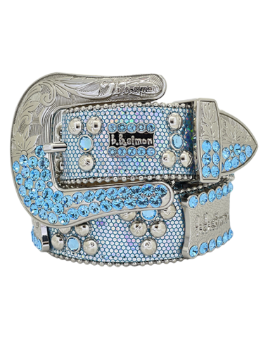 b.b. Simon Light Blue Mermaid Crystal Belt Les magasins à Paris et en Île-de-France