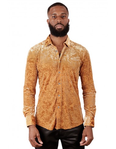 BARABAS CHEER ALONG BUTTON UP SHIRT CAMEL de l' environnement